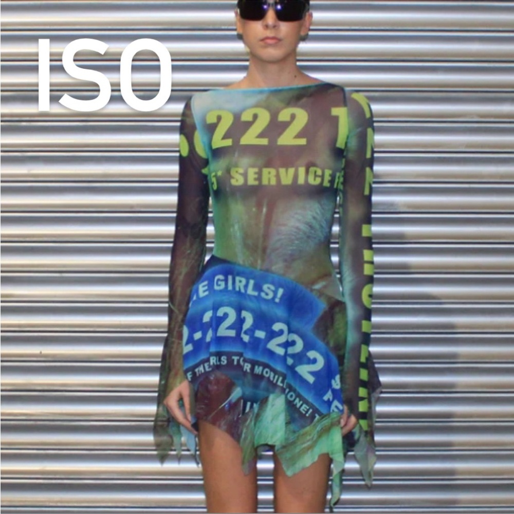 ISO Thotline mesh mini dress by cowboys of habit